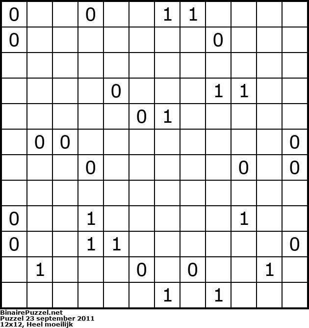 Binaire Puzzel