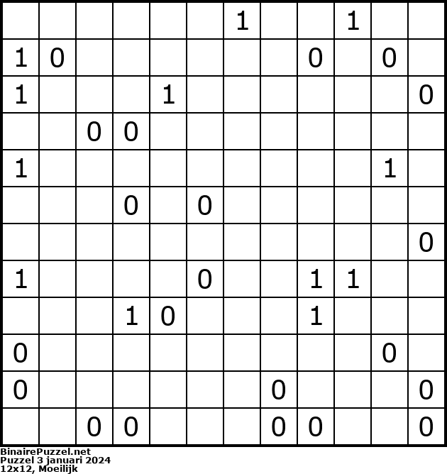 Binaire Puzzel