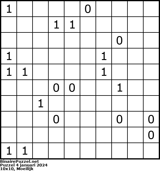 Binaire Puzzel
