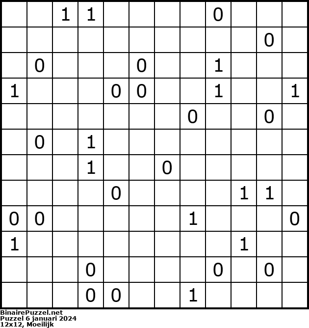 Binaire Puzzel