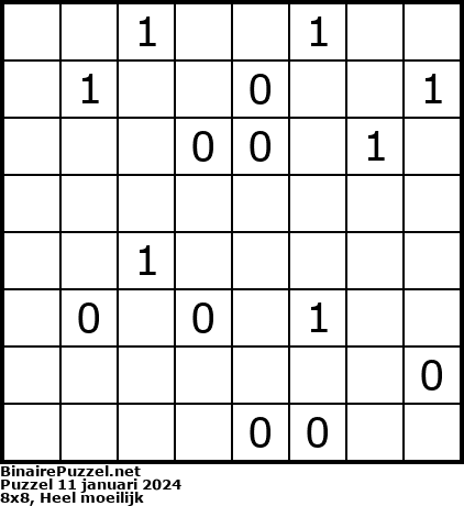 Binaire Puzzel