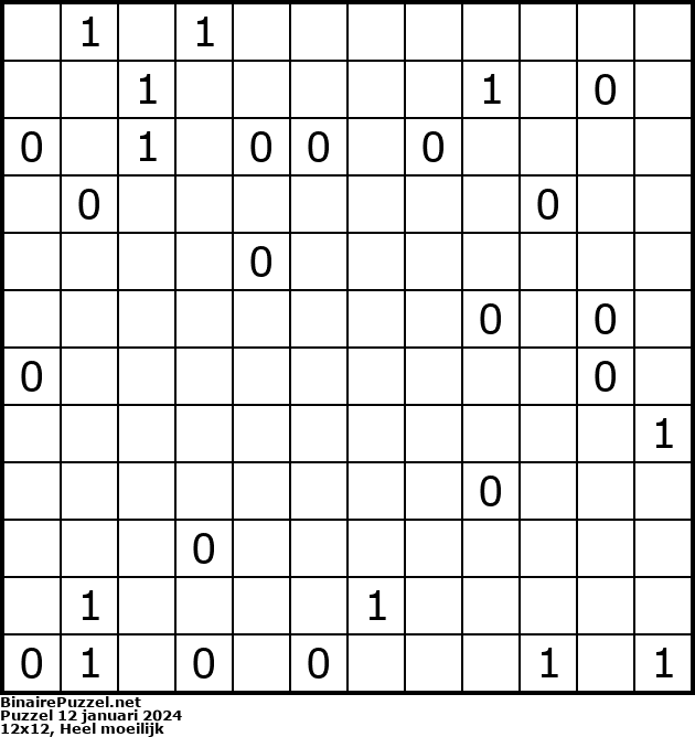 Binaire Puzzel