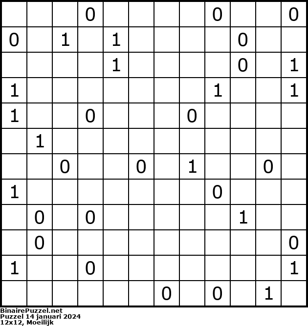 Binaire Puzzel