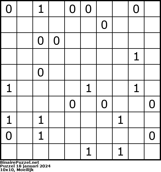Binaire Puzzel