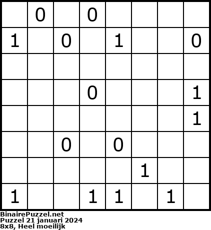 Binaire Puzzel