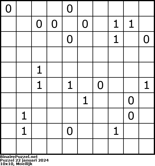 Binaire Puzzel