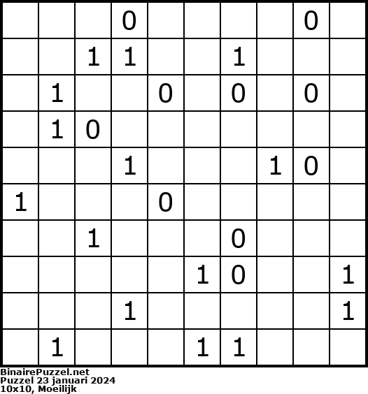 Binaire Puzzel