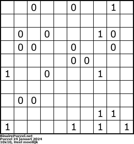 Binaire Puzzel