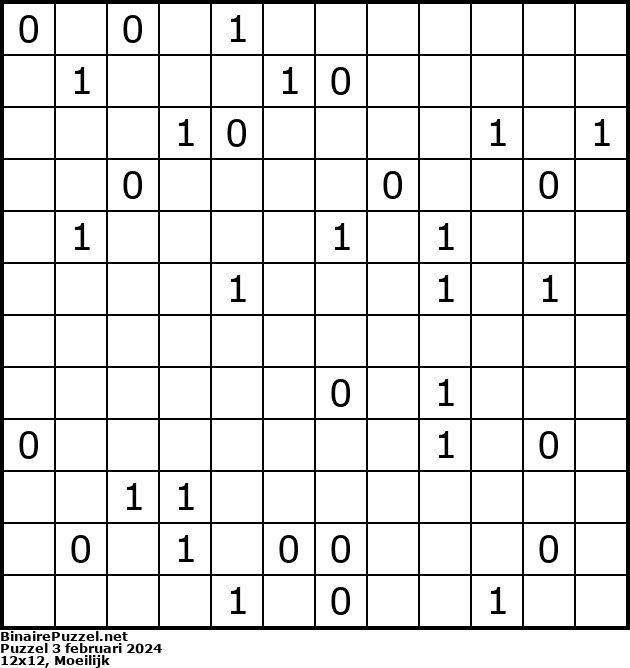 Binaire Puzzel