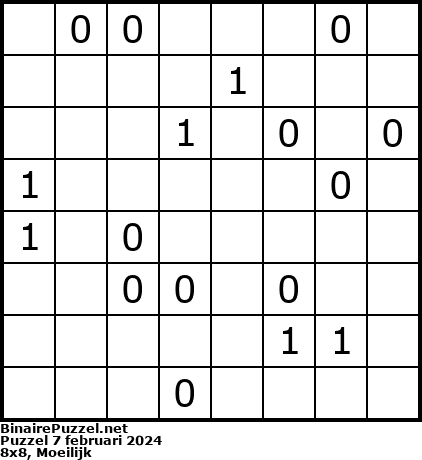 Binaire Puzzel