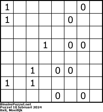 Binaire Puzzel