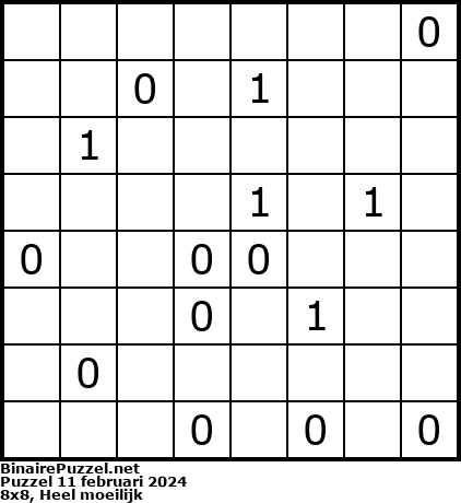 Binaire Puzzel