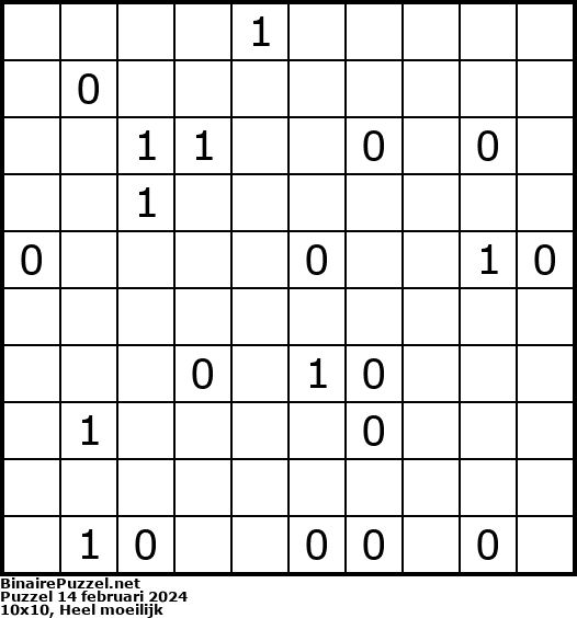 Binaire Puzzel