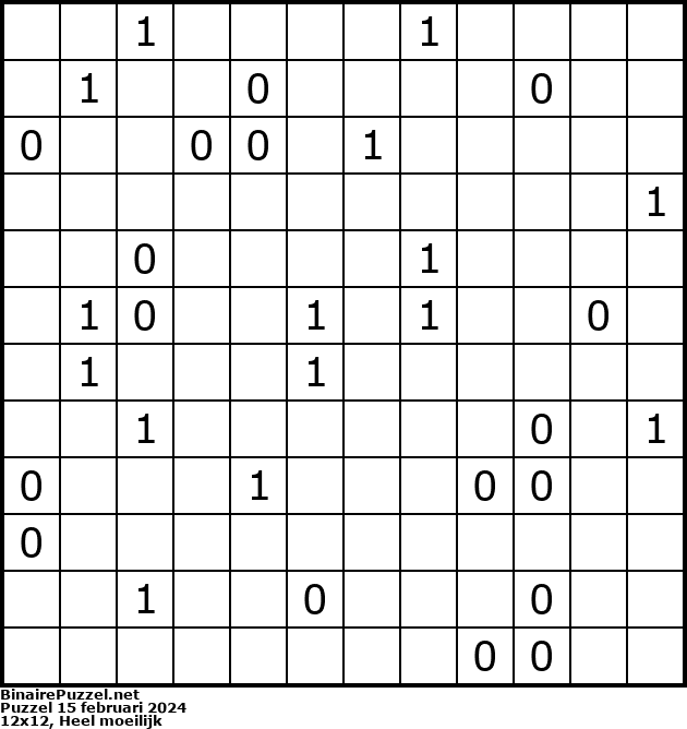 Binaire Puzzel