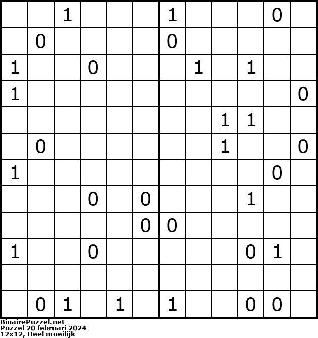 Binaire Puzzel