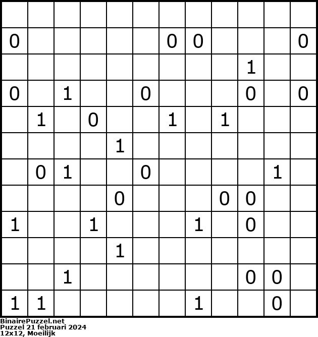Binaire Puzzel
