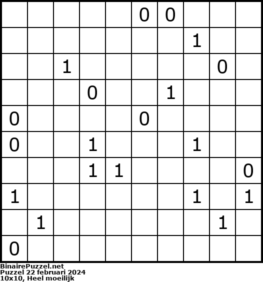 Binaire Puzzel
