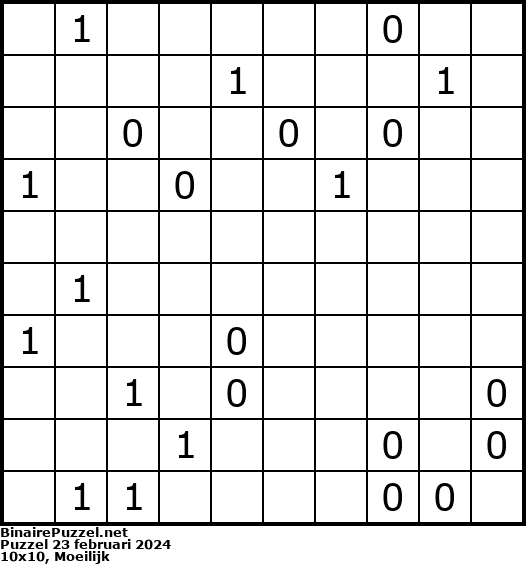 Binaire Puzzel