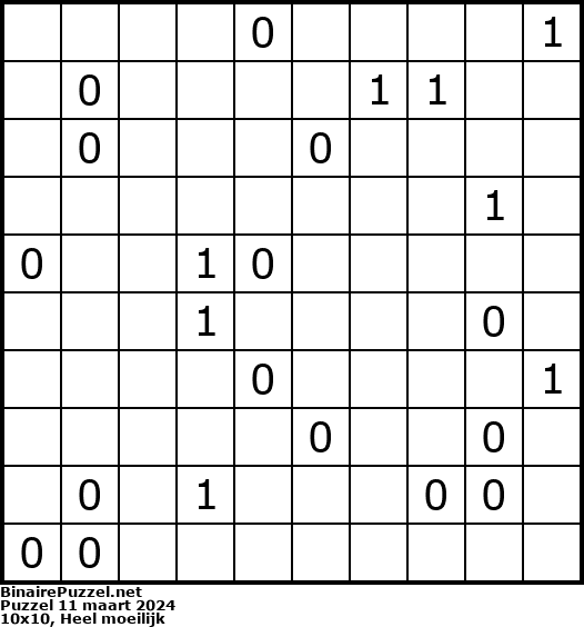 Binaire Puzzel