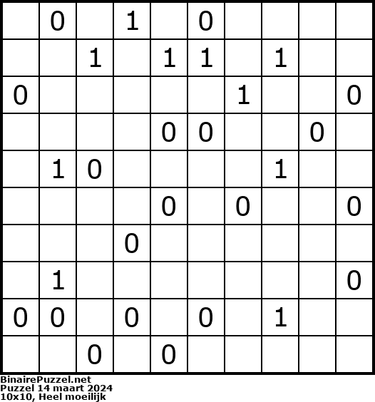 Binaire Puzzel