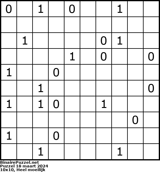 Binaire Puzzel