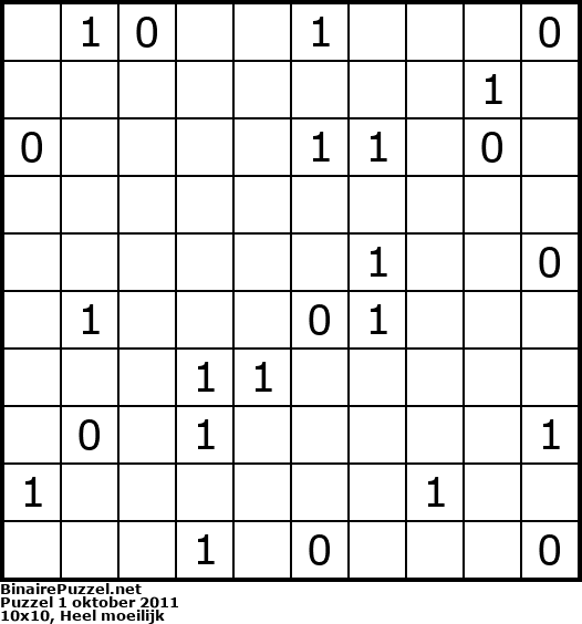 Binaire Puzzel