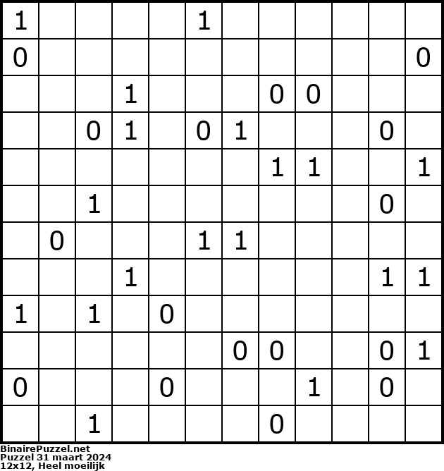 Binaire Puzzel