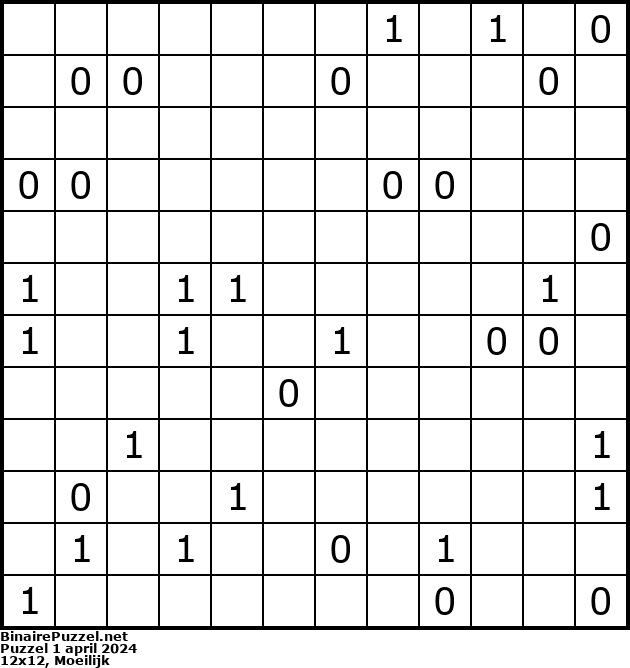 Binaire Puzzel
