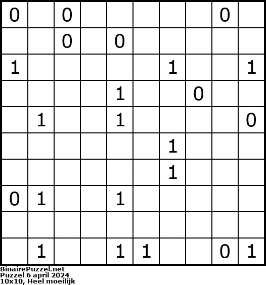 Binaire Puzzel