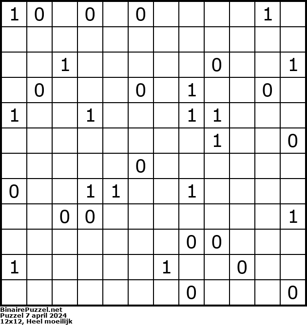 Binaire Puzzel