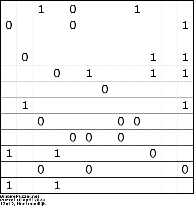 Binaire Puzzel