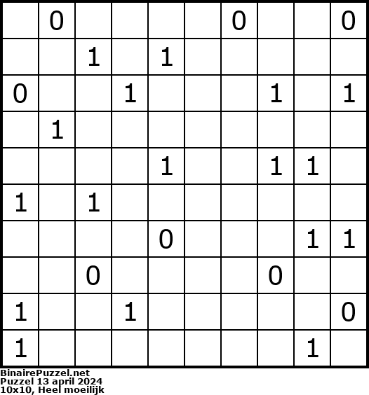 Binaire Puzzel