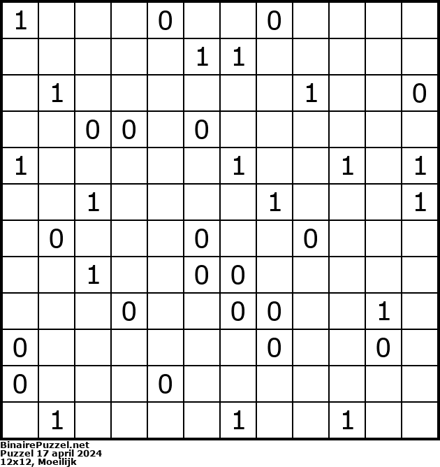 Binaire Puzzel