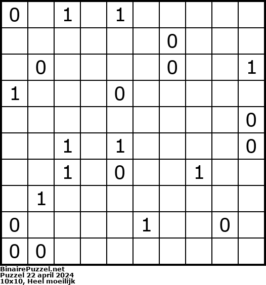Binaire Puzzel