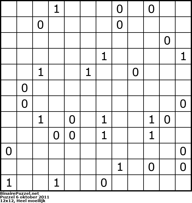 Binaire Puzzel