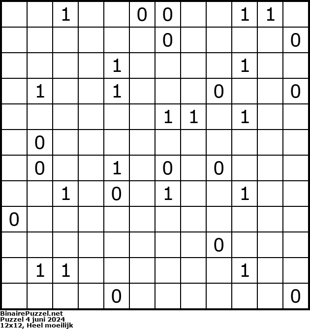 Binaire Puzzel