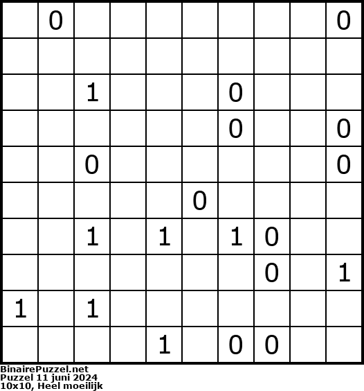 Binaire Puzzel