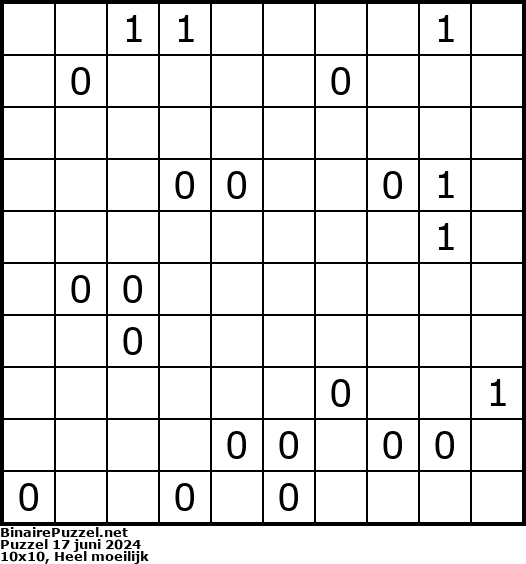 Binaire Puzzel