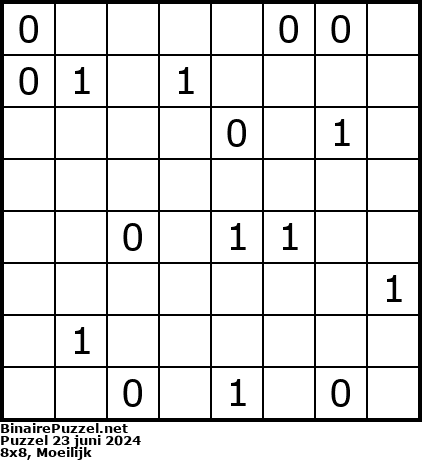 Binaire Puzzel