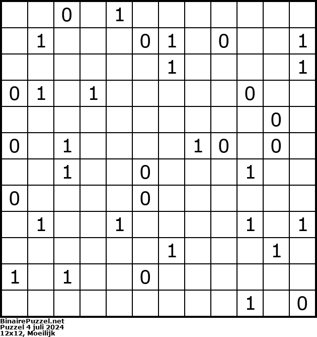 Binaire Puzzel