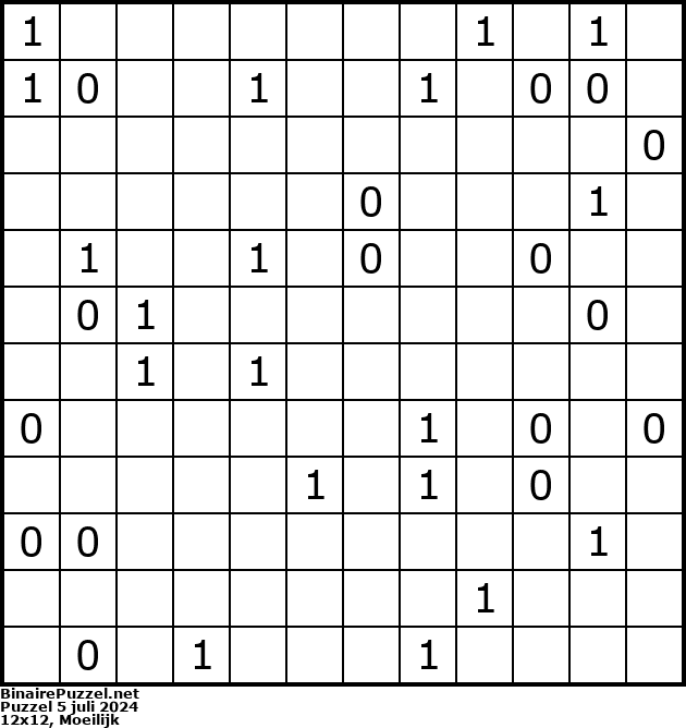 Binaire Puzzel