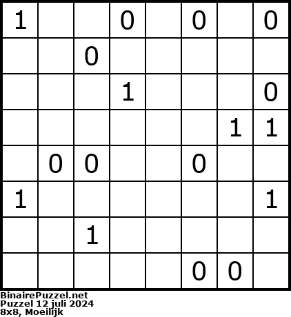 Binaire Puzzel