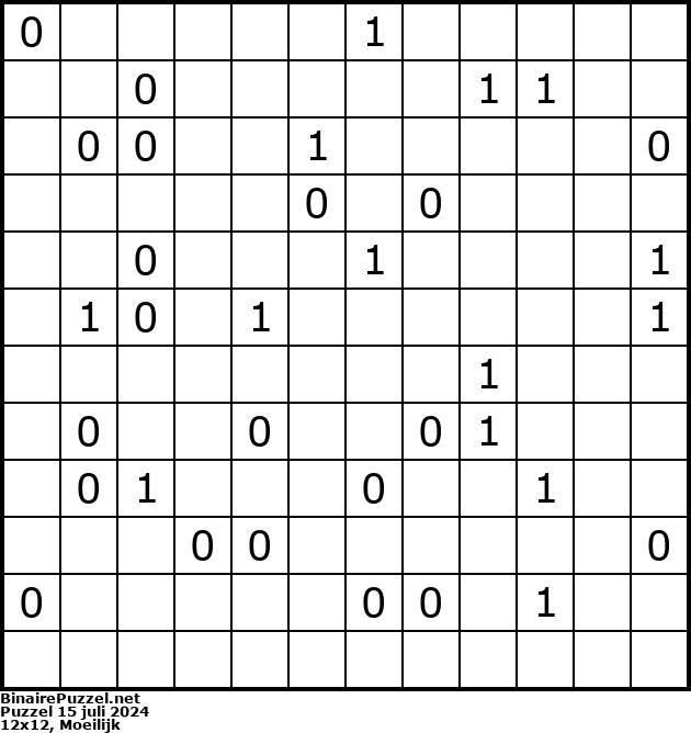 Binaire Puzzel