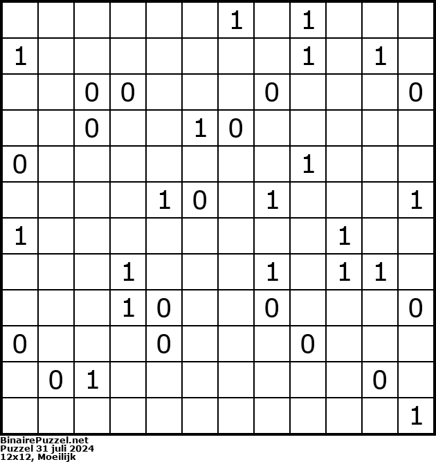 Binaire Puzzel