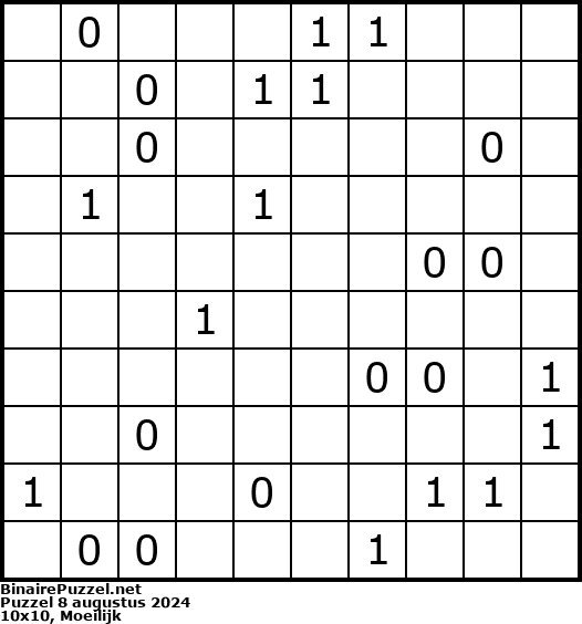 Binaire Puzzel