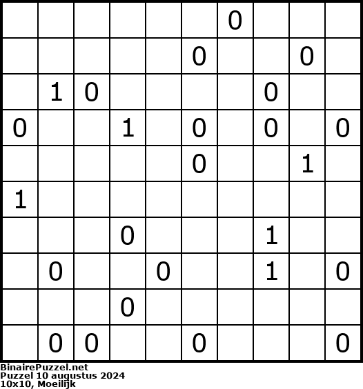Binaire Puzzel