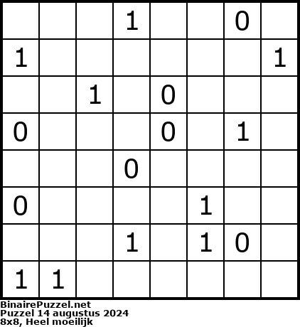 Binaire Puzzel