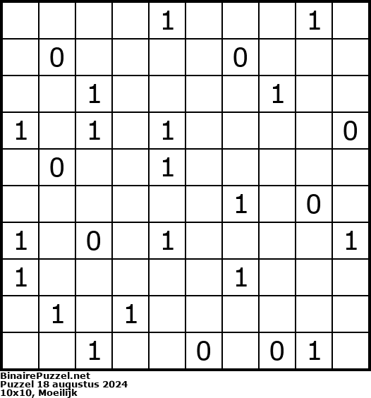 Binaire Puzzel