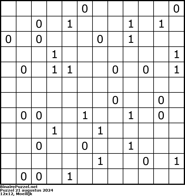 Binaire Puzzel