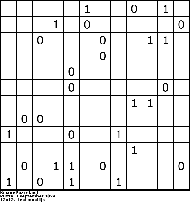 Binaire Puzzel
